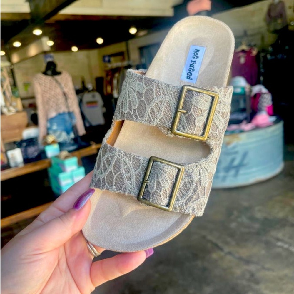 Kisha Crochet Buckle Sandal